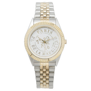 French Paris Gold Carte Postale Postmark Vintage   Watch