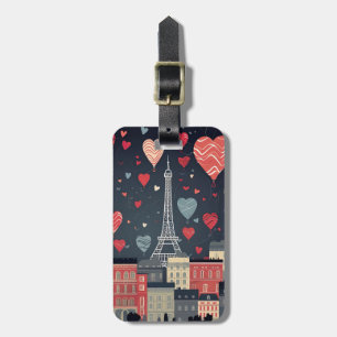French Paris Luggage Tags