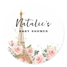 French Paris theme stickers with Eiffel Tower