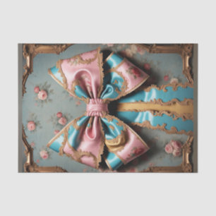 French Parisian Rococo Bow 2 Decoupage Paper