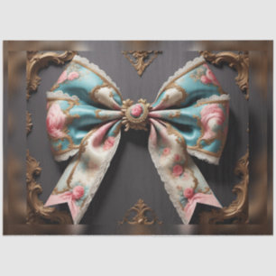 French Parisian Rococo Bow Decoupage Paper