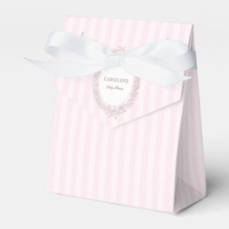 French Patisserie Boulangerie Pink Stripe Favor Box