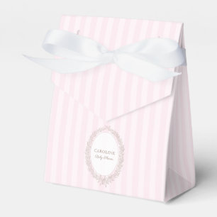 French Patisserie Boulangerie Pink Stripe Favor Box