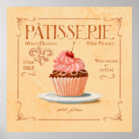 French Patisserie Cupcake art, Le petit Gateau
