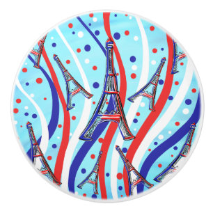 French Pattern Ceramic Knob