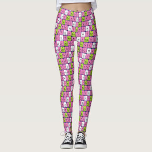 French periodic table patriotic leggings 1