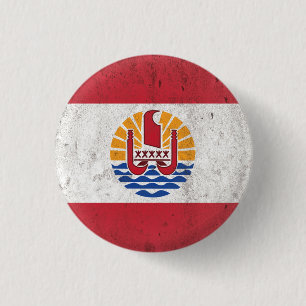 French Polynesia 1 Inch Round Button
