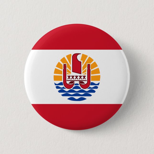 french polynesia 2 inch round button (Front)