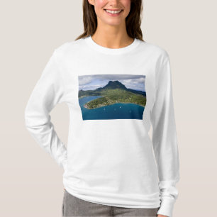 French Polynesia, Bora Bora. Aerial view of T-Shirt