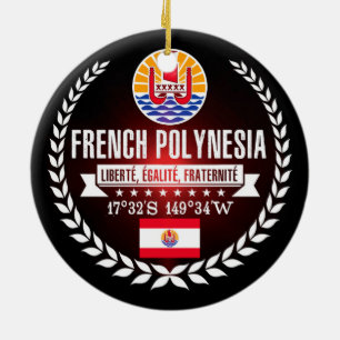 French Polynesia Ceramic Ornament