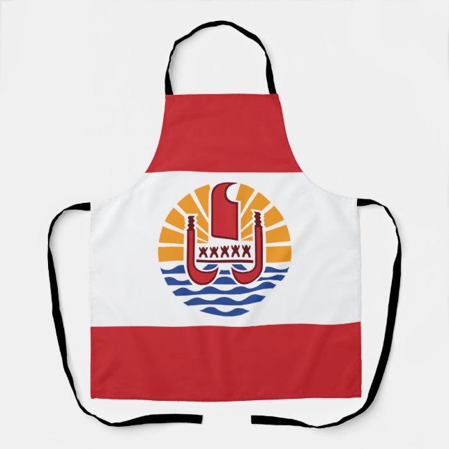 French Polynesia Flag Apron (Front)