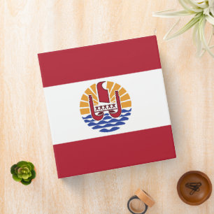 French Polynesia flag Binder