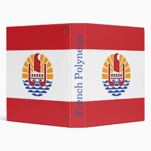 French Polynesia Flag Binder