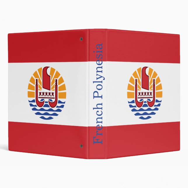French Polynesia Flag Binder (Background)
