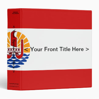 French Polynesia Flag Binder