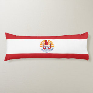French Polynesia Flag Body Pillow