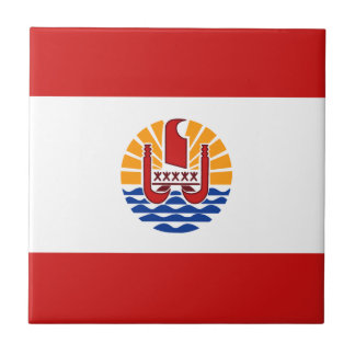 French Polynesia Flag Ceramic Tile