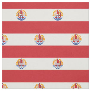 French Polynesia Flag Fabric