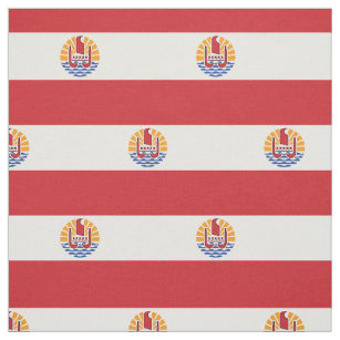 French Polynesia Flag Fabric