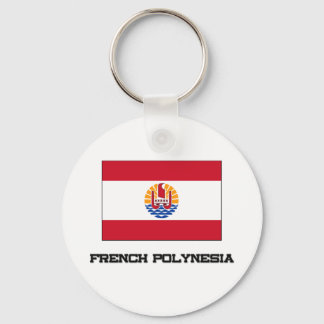 French Polynesia Flag Keychain