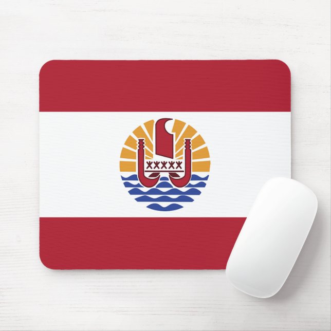 French Polynesia flag Mouse Pad (With Mouse)