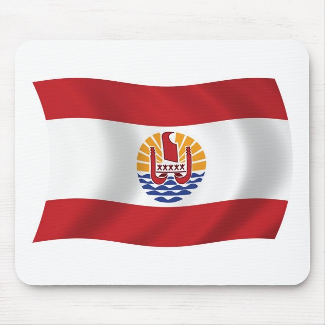 French Polynesia Flag Mousepad (Front)