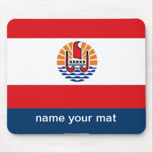 French Polynesia flag mousepad