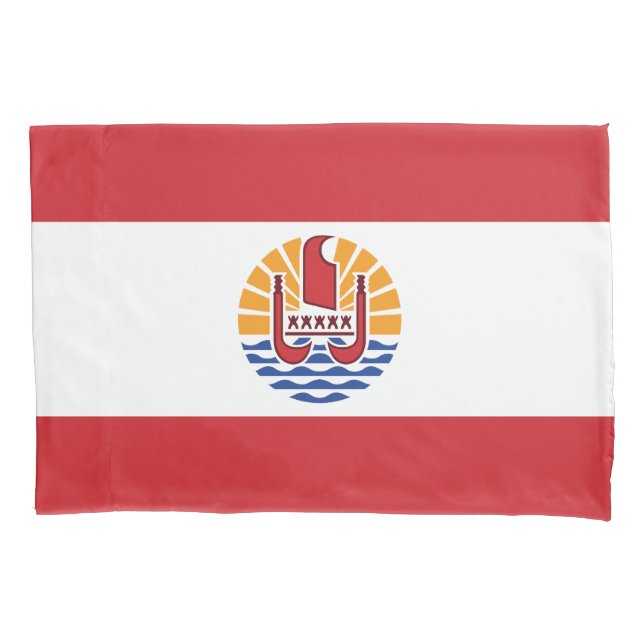 French Polynesia Flag Pillowcase (Front)