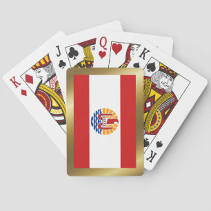 French Polynesia Flag Playing Cards