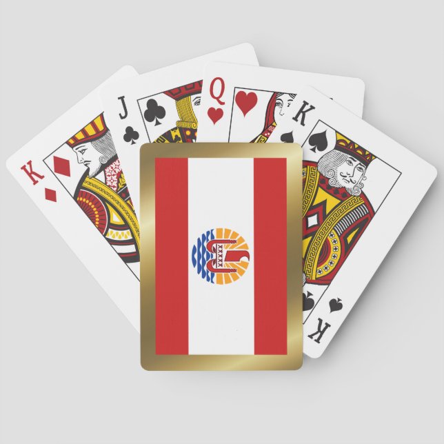 French Polynesia Flag Playing Cards (Back)