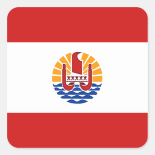 French Polynesia Flag Sticker
