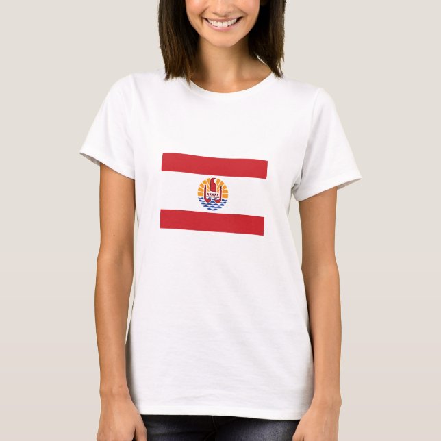 French Polynesia Flag T-Shirt (Front)