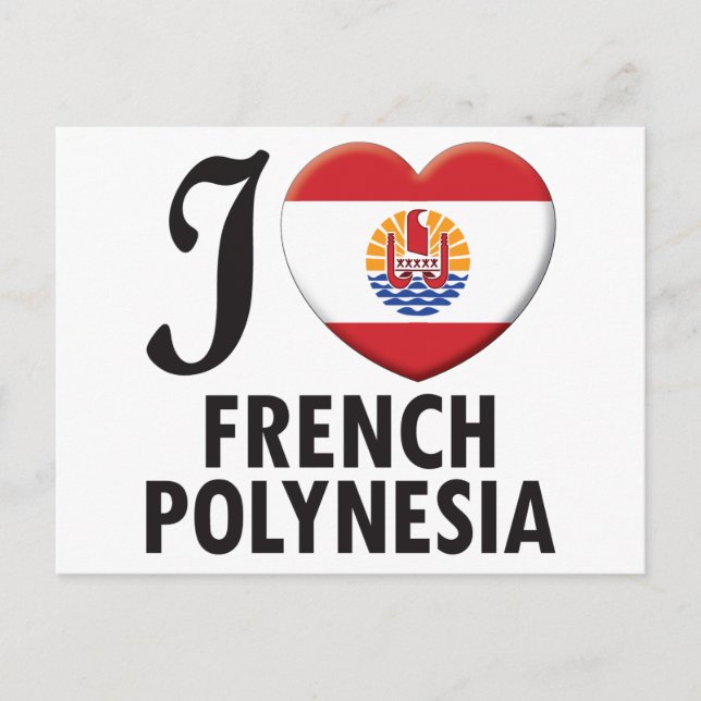 French Polynesia Love. Postcard (Front)