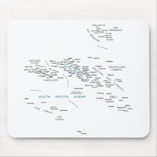 French Polynesia Map Mousepad