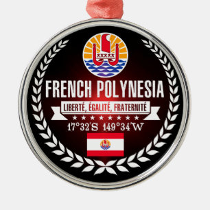 French Polynesia Metal Ornament