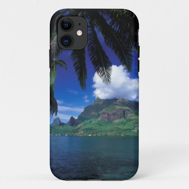 French Polynesia, Moorea. Cooks Bay. Green Case-Mate iPhone Case (Back)