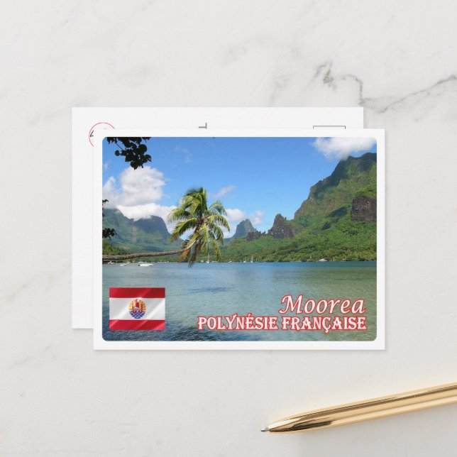 French Polynesia - Moorea - Cook's Bay - Postcard (Front/Back In Situ)