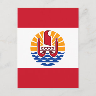 french polynesia postcard
