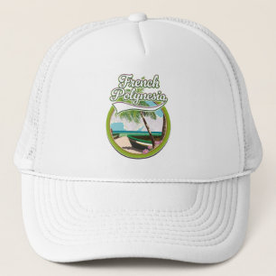 French Polynesia travel logo. Trucker Hat