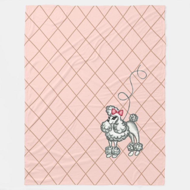 French Poodle Blanket  (Front)