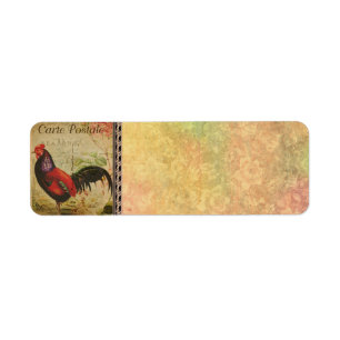 French Postcard Address Label
