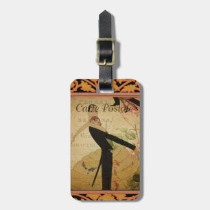 French Postcard Bag Tag