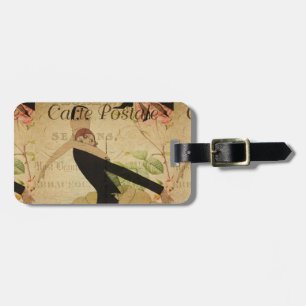 French Postcard Bag Tag