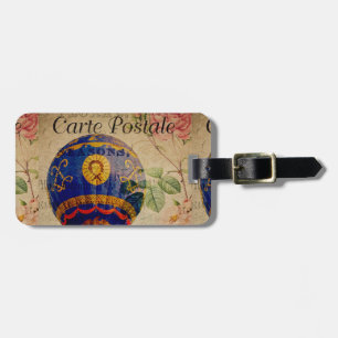 French Postcard Bag Tag