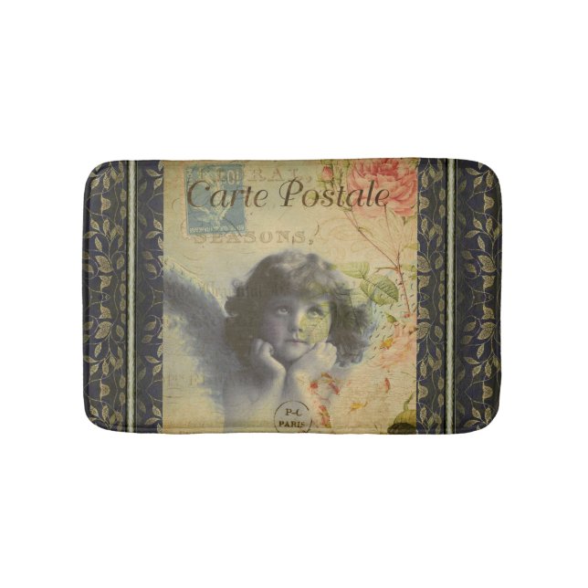 French Postcard Bath Mat (Front)