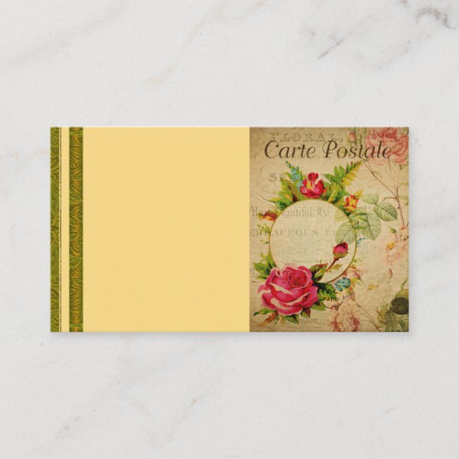 French Postcard Business Card (Front)