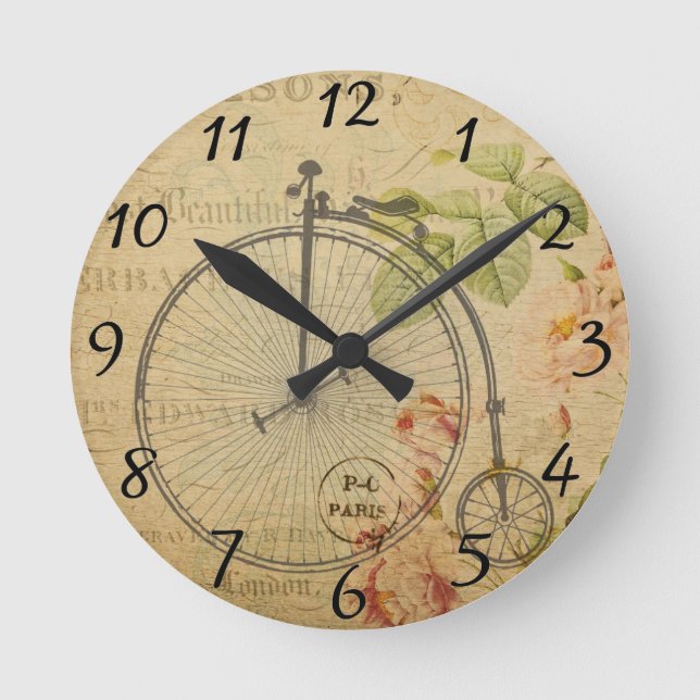 French Postcard Clock (Front)