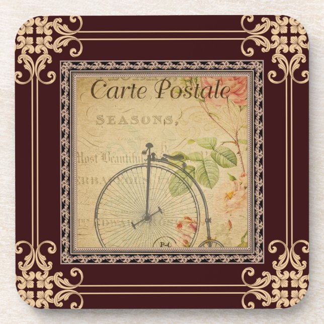 French Postcard Coaster (Front)