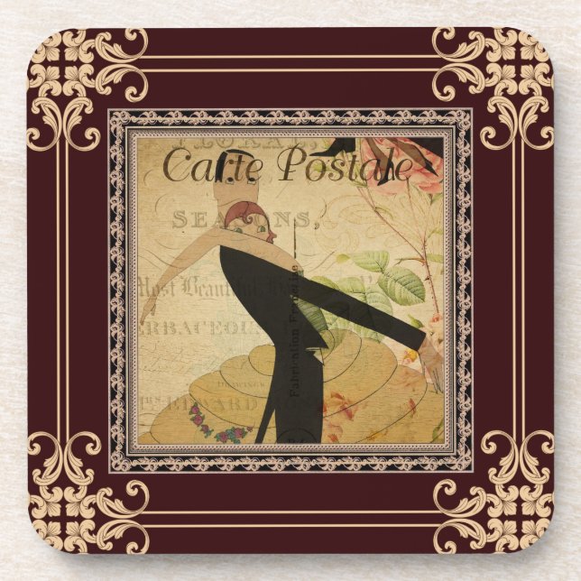 French Postcard Coaster (Front)
