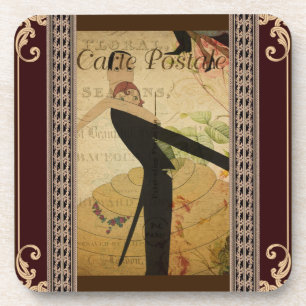 French Postcard Coaster